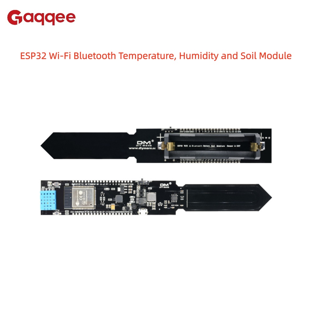 Esp32 Battery Holder Lipo - Modul Suhu, Kelembapan, dan Tanah DHT11