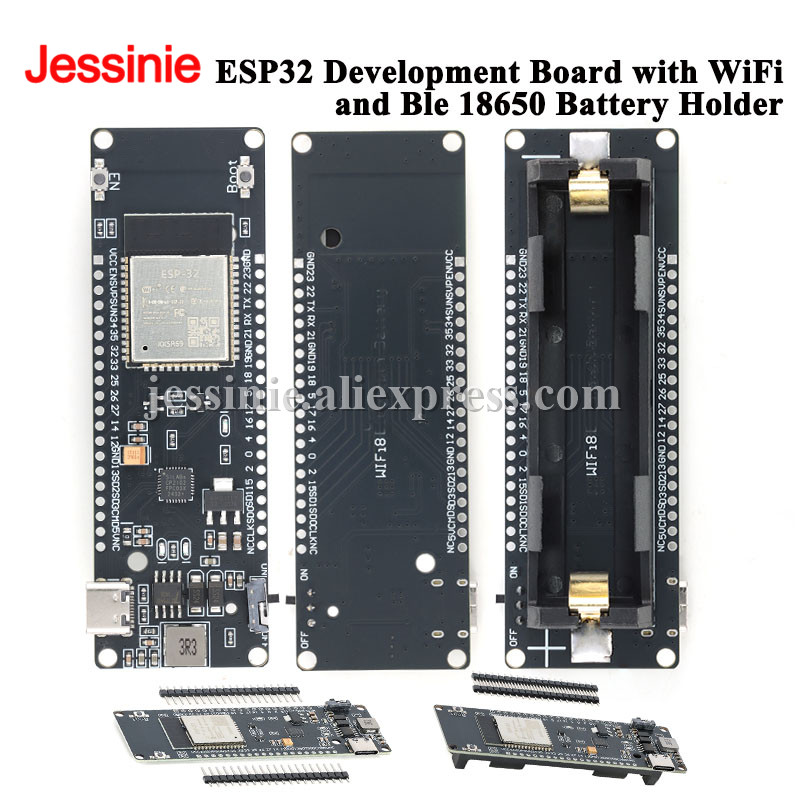 Esp32 Battery Holder Lipo - Papan Pengembangan ESP32 dengan WiFi Ble