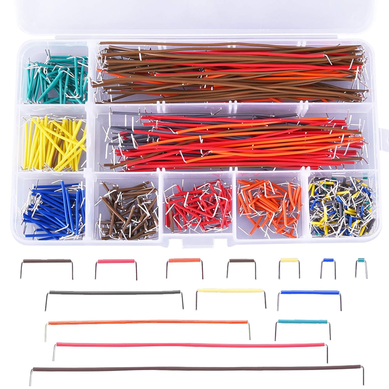Breadboard 400 Point - Kit kawat Jumper 560 buah, kawat