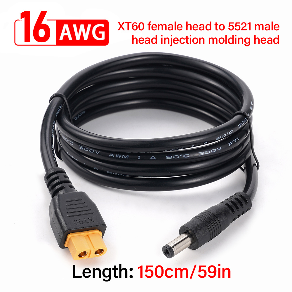 Ipex Connector - XT60 Adaptor kabel daya, Adaptor pengisian