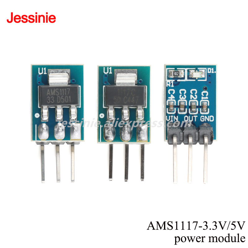 Ams1117 Module - 10 Buah/1 Buah AMS1117 3.3V 5V