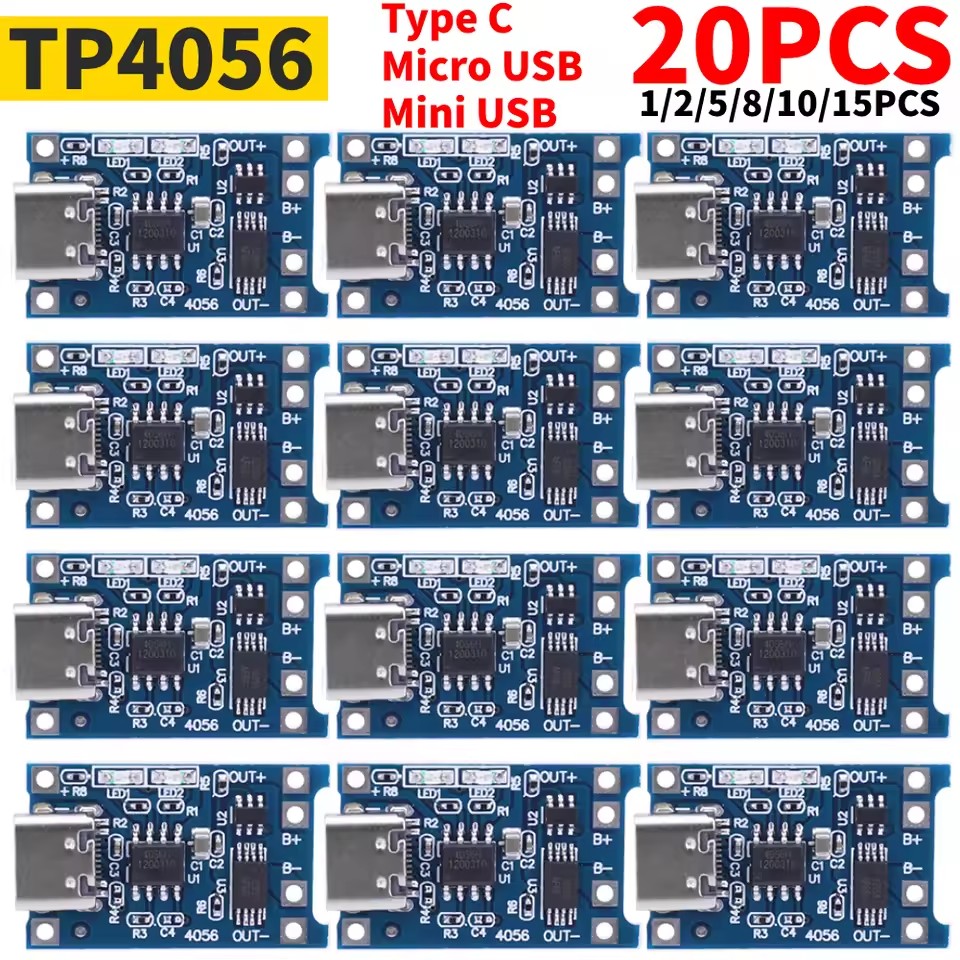 1-20 Buah Tipe-c/Mikro/Mini US - Tp4056 Module ulasan dan harga