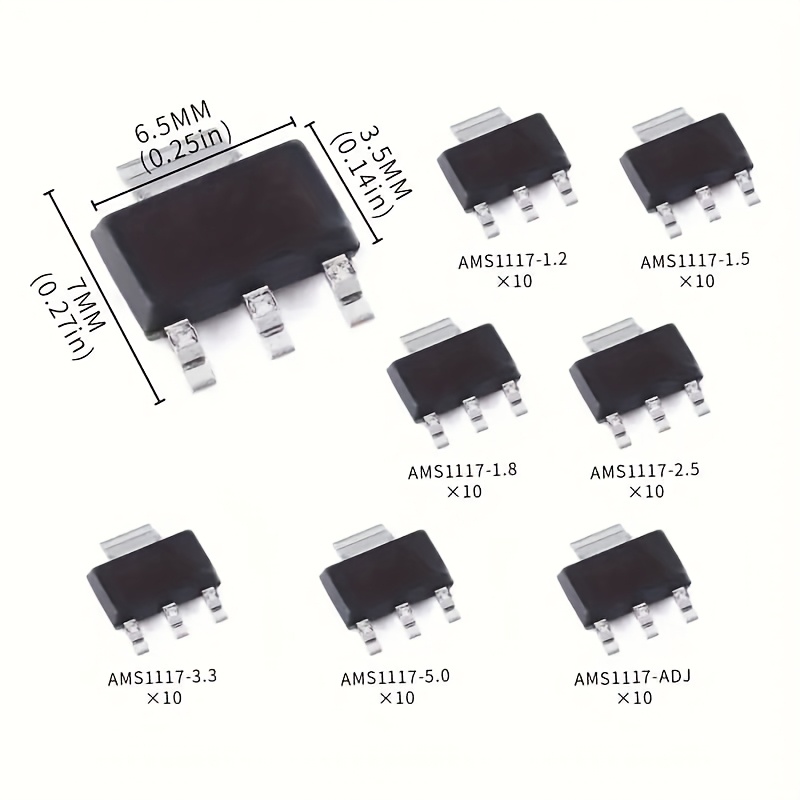 70 Buah Kit Regulator Voltase  - Ams1117 Module ulasan dan harga