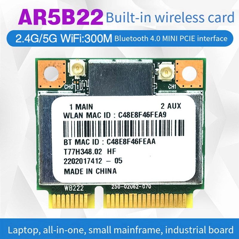 AR5B22 AR9462 Kartu WiFi + Ant - Antenna 2.4Ghz ulasan dan harga