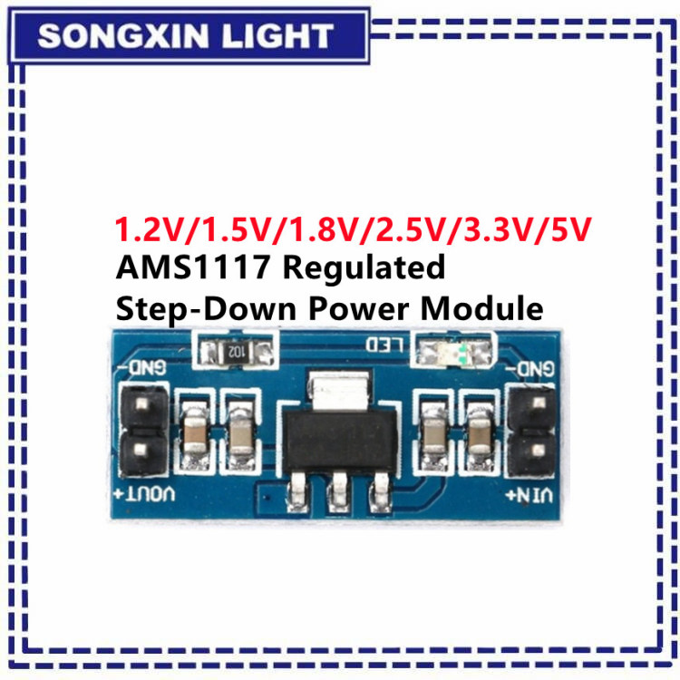 1 buah modul catu daya AMS1117 - Ams1117 Module ulasan dan harga