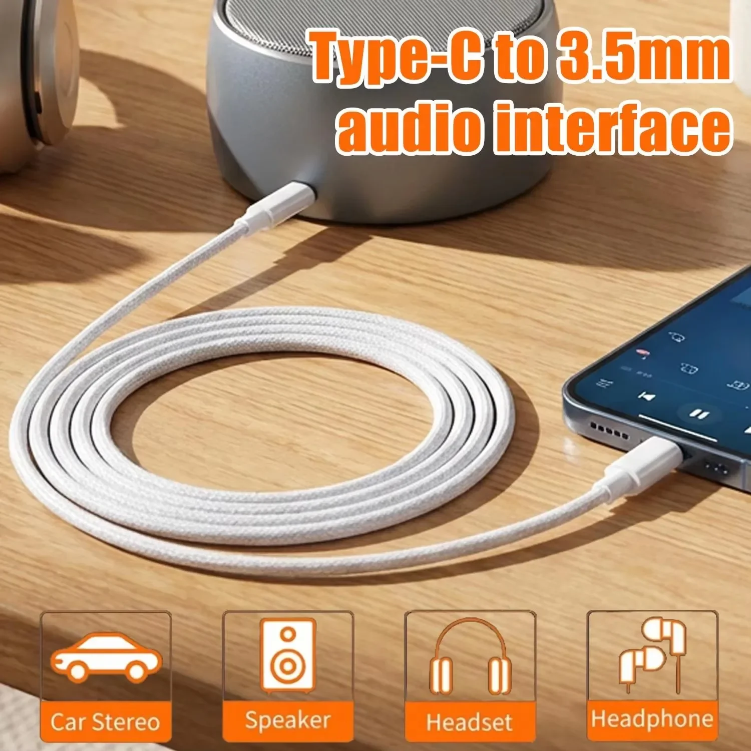 Kabel Audio AUX USB C ke 3,5 m - Usb C Cable ulasan dan harga