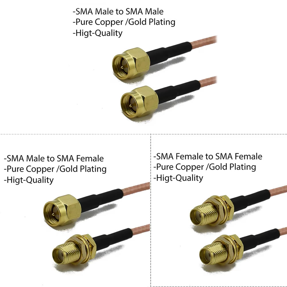 Premium RG316 SMA Ke SMA Male  - Jumper Wire Kit ulasan dan harga
